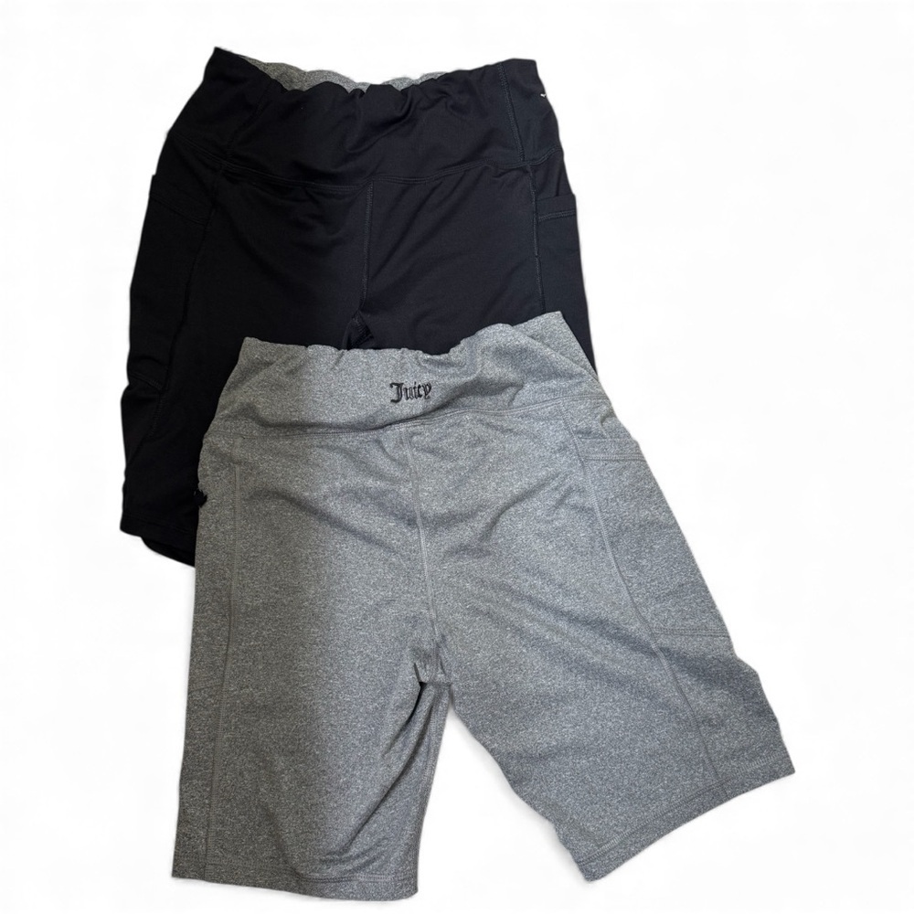 Bundle Juicy Couture Women's Athletic Shorts in Black and Gray
